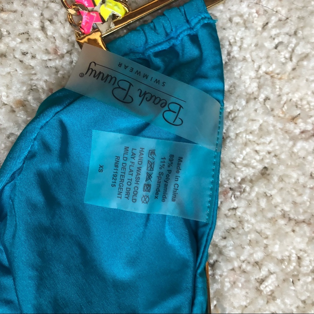 Beach Bunny Suit w/Gold Hardware & Colored Leather - Picture 6 of 8